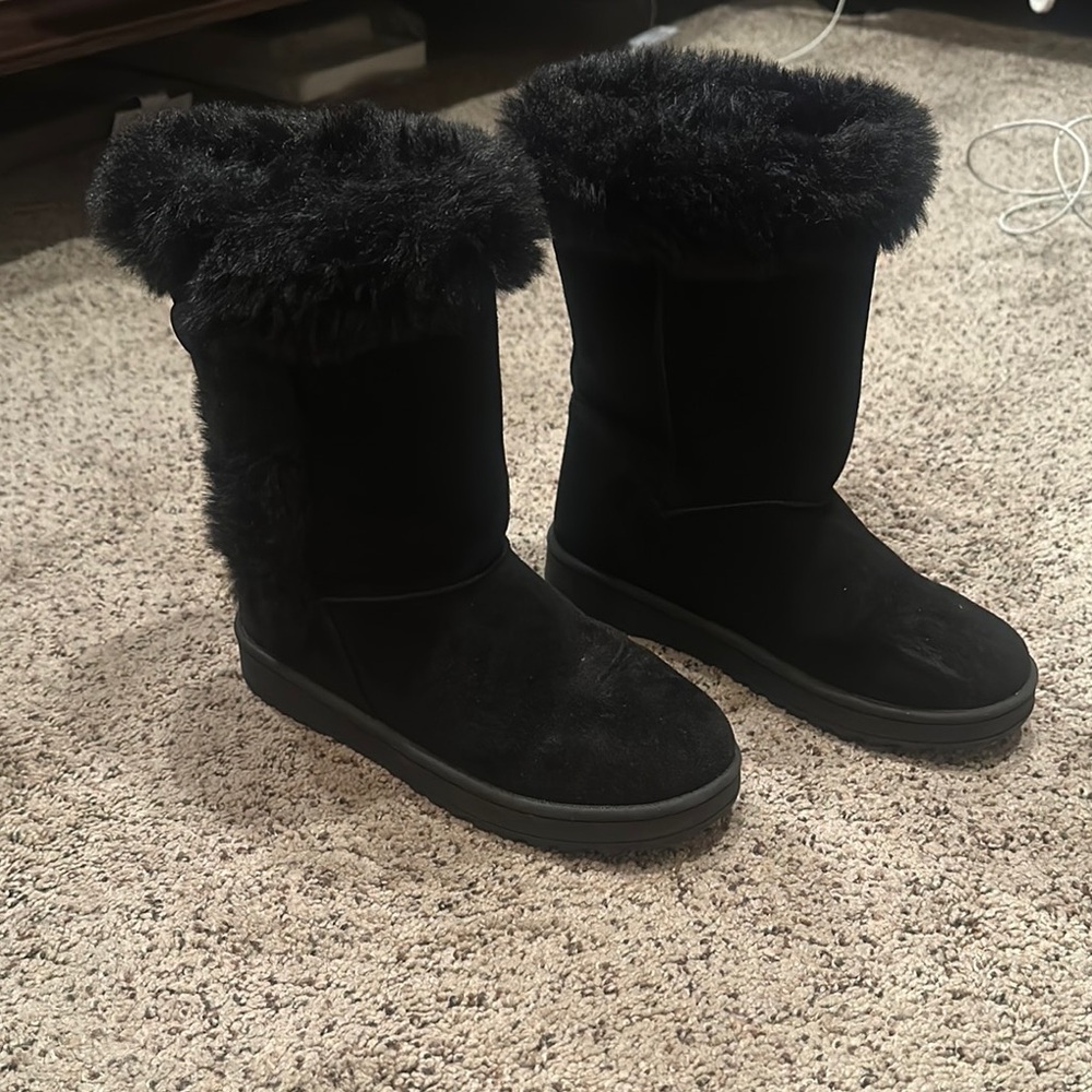 SO Black Cozy Winter Boots